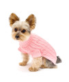 Stinky G Turtleneck Dog Sweater Pink Size 12