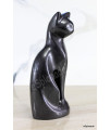 eSplanade Pet Cat Cremation Urn Memorials Container Jar Pot | Brass Urn | Burial Urn | Memorials Keepsake (Black)