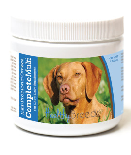 Healthy Breeds Vizsla All in One Multivitamin - complete with Probiotics, glucosamine, chondroitin Omegas - 60 Soft chewy Treats