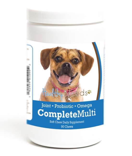 Healthy Breeds Puggle All in One Multivitamin Soft chew 90 count