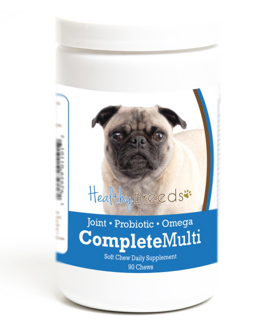 Healthy Breeds Pug All in One Multivitamin Soft chew 90 count
