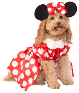 Rubie's Disney: Mickey & Friends Pet Costume, Minnie Mouse, X-Large (200164LXL_XL)