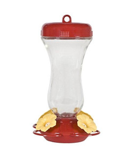 Perky-Pet 131tf Glass Top Fill Hummingbird Feeder, 16 Oz