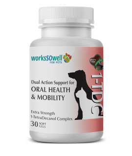 WorkSoWell - 1TDc Dual Action Natural Support - 30 Twist Off Soft gels - Supports Oral Health - Hip Joint Health - Muscle Stamina Recovery