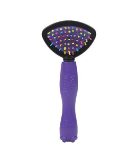 Wags & Wiggles Two-Sided Bristle and Squiggly Pin Brush for Small Dogs | Dog Brush for Dogs With Short Hair | Best Grooming Supplies for All Dogs, 2-in-1 Dog Grooming Brush