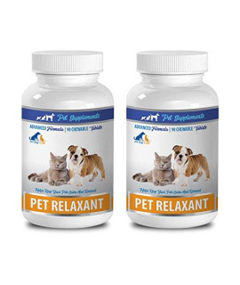 cat Aggression Products - Natural Relaxant for Dogs and cats - calm and Relaxed - PET Anxiety Relief - tryptophan cat - 2 Bottle (180 chews)
