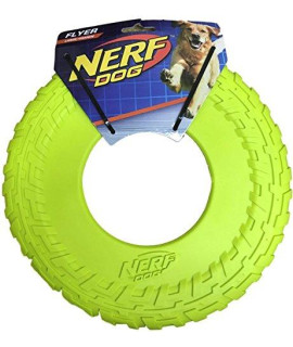 Nerf Dog Tpr Flyer, 10-Inch (Great Toy For Your Favorite Pooch) (Neon Yellow)
