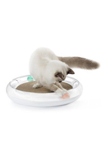 PETKIT CTS22 Interactive Cat Scratcher Pet Scratcher & Toy, White, One Size