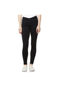 WallFlower Womens Ultra Skinny Mid-Rise Insta Soft Juniors Jeans (Standard and Plus), BlackLogan, 9