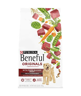 Purina Beneful Originals With Farm-Raised Beef, With Real Meat Dog Food - (4) 3.5 lb. Bags