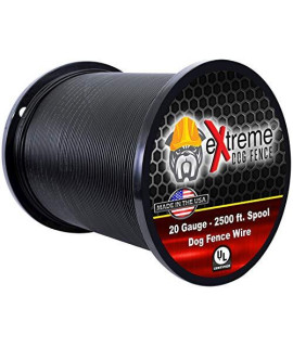 Universally Compatible Heavy Duty Electric Dog Fence Boundary Wire for All Models of Electric Fence for Dogs and Puppies or Cat Inground Pet Fence Systems - 2500' Heavy Duty