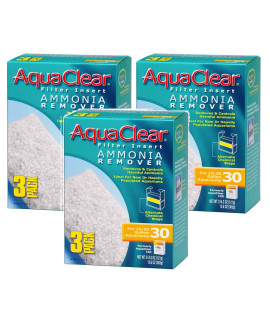 Aquaclear 9 Pack of Ammonia Remover Filter Inserts for 10-30 Gallon Aquariums (3 Boxes Each Containing 3 Filters)