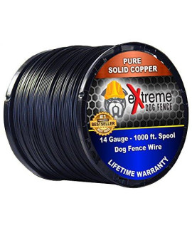 Premium Dog Fence Boundary Wire - 1000 Feet of 14 Gauge Maximum Performance Boundary Wire for 1 Acre - Compatible with All Electric Dog Fence Brands and Models
