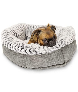 Soho Round Dog Bed for Small Dogs and Puppies - Also a Cat Bed For Indoor Cats - | Ultra Soft Plush | Memory Foam | Machine Washable | Puppy Bed | Pet Bed | Calming Cat Bed | Calming Bed for Dogs