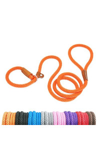 lynxking Dog Leash Slip Rope Lead Leash Strong Heavy Duty Braided Rope No Pull Training Lead Leashes for Medium Large and Small Dogs