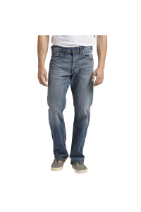 Silver Jeans co Mens gordie Loose Fit Straight Leg Jeans, Medium Vintage, 35W x 32L