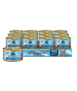Blue Buffalo Wilderness High Protein Grain Free, Natural Adult Pate Wet Cat Food, Denali Dinner 3-oz cans (Pack of 24)