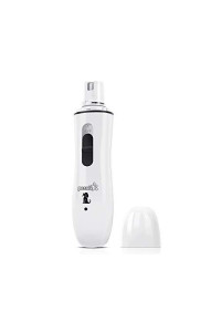 Pecute Dog Nail Grinder 2 Speeds 1hr Quick Charging 4hrs Long Work Time 50DB Ultra Quiet Electric Rechargeable Pet Nail Trimmer with Fast for Small Medium Dog Cat Animals (Pet Nail Grinder White)