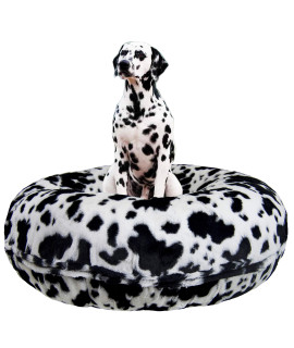 Bessie and Barnie Bagel Dog Bed - Extra Plush Dog Bean Bed - Circle Dog Bed - Waterproof Lining and Removable Washable Cover - Calming Dog Bed - Multiple Sizes & Colors Available