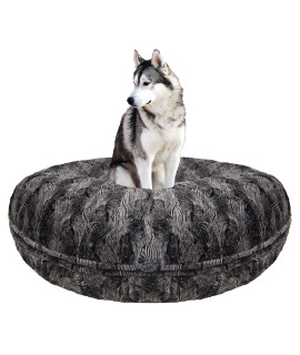 BESSIE AND BARNIE Signature Artic Seal Luxury Extra Plush Faux Fur Bagel Pet/Dog Bed (Multiple Sizes)
