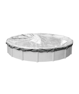 Robelle 5521-4-ROB Winter Round Above-ground Pool cover, 21-ft, 03 - Dura-guard Silver