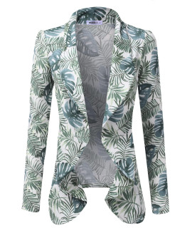 DOUBLJU classic Draped Open Front Blazer Jacket for Women with Plus Size