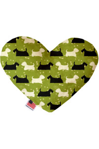 Mirage Pet Products Scottie and Westie 6 inch Heart Dog Toy