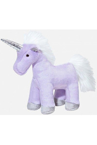 Fluff and Tuff Violet Unicorn Plush Dog Toy