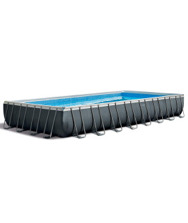 INTEX 26377EH 32ft x 16ft x 52in Ultra XTR Pool Set with Sand Filter Pump Saltwater System and Pool Volleyball Set