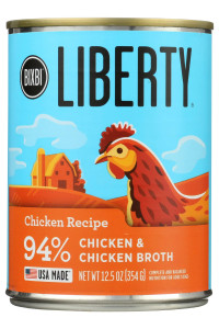 BIXBI PET Dog Food Wet Liberty chicken Recipe 12.5 Ounce