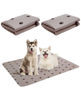 Pupteck Washable Pee Pads For Dogs - Waterproof Reusable Puppy Potty Training Pads Whelping Mat - Fast Absorption Non-Slip Pet Food Feeding Mat -Pad For Small Animals