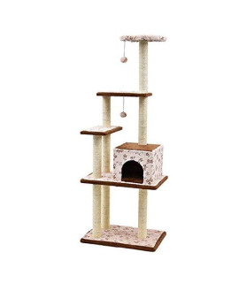 S-Lifeeling cat climbing Toys Tower Structures cat climber Tree Post Shelves Multilayer Platform Super Long Large cat climbing Tree cat Tree Furniture Scratch
