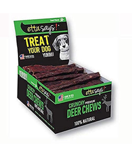 Etta Says! Premium Deer 4.5 Inch Chews - All Natural, Grain Free Dog Treat, Chew, Limited Ingredients, Usa Made