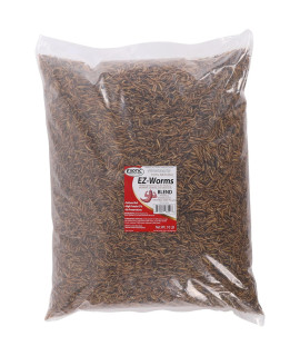 EZ-Worms (10 lb) - Blend of Dried Mealworms & Black Soldier Fly Larvae (BSFL) - Healthy Insect Treat - chickens Bluebirds Sugar gliders Hedgehogs Squirrels Skunks Reptiles Turtles Fish