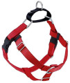 2 Hounds Design Freedom No Pull Dog Harness Adjustable gentle comfortable control for Easy Dog Walking for Small Medium and Large Dogs Made in USA Leash Not Included 58 SM Red