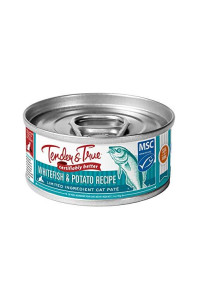Tender & True Ocean Whitefish & Potato Recipe Canned Cat Food, 5.5 oz, Case of 24, 34021