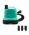 Upettools Submersible Water Pump, Ultra Silence circulation Multifunctional Water Pump with Handle For Pond, Aquarium, Hydroponics, Fish Tank Fountain with 46ft (14M) Power cord (40W)