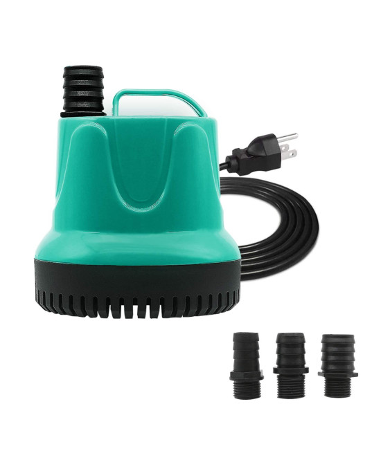Upettools Submersible Water Pump, Ultra Silence circulation Multifunctional Water Pump with Handle For Pond, Aquarium, Hydroponics, Fish Tank Fountain with 46ft (14M) Power cord (40W)