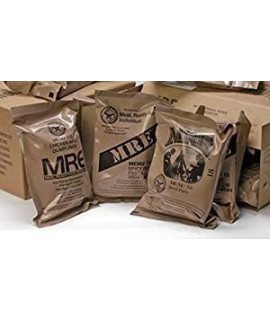 MREs (Meals Ready-to-Eat) genuine US Military Surplus Assorted Flavor (3-Pack) MRE