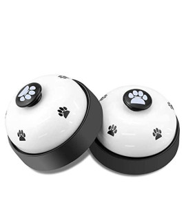Comsmart Dog Training Bell, Set of 2 Dog Puppy Pet Potty Training Bells, Dog Cat Door Bell Tell Bell with Non-Skid Rubber Base