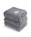 1 Pack 3 Calming Blankets Fluffy Premium Fleece Pet Blanket Soft Sherpa Throw For Dog Puppy Cat Grey Small (23X16)