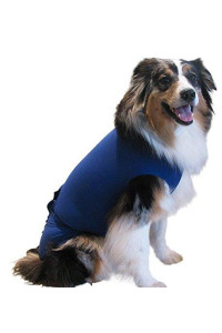 SurgiSnuggly Made with American Textile, We Invented The Original E collar Alternative Protects Your Pets Wounds & Bandages Ease Your Pets Anxiety, Plus Easy On and Easy Off (BL-2XL-S-Ec)