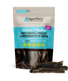 Raw Paws Green Lamb Tripe Sticks For Dogs, 10-Pack - Single Ingredient, Crunchy Green Tripe Lamb Dog Treats - Grass-Fed, Free Range Dehydrated Lamb Tripe For Dogs All Natural Dog Chews