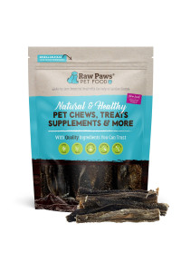 Raw Paws Green Lamb Tripe Sticks For Dogs, 25-Pack - Single Ingredient, Crunchy Green Tripe Lamb Dog Treats - Grass-Fed, Free Range Dehydrated Lamb Tripe For Dogs All Natural Dog Chews