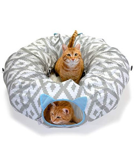 Kitty City Large Cat Tunnel Bed, Cat Bed, Pop Up bed, Cat Toys, Christmas Tree