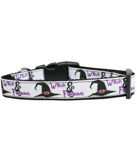 Mirage Pet Products Witch and Famous Nylon cat collar