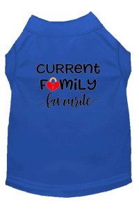 Mirage Pet Products Family Favorite Screen Print Dog Shirt Blue Med