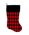 Mirage Pet Products Red Buffalo check christmas Stocking