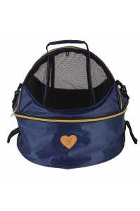 Pet Life A Air-Venture Panoramic Airline Dog carrier - Airline Pet carrier with Dual Zippered Enclosures - Travel Dog crate for Small and Medium Dogs