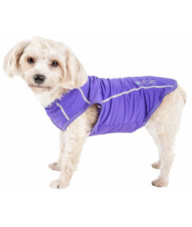 Pet Life A Active Racerbark Fitness and Yoga Dog T-Shirt Tank Top - Performance Pet T-Shirt with 4-Way-Stretch and Quick-Dry Technology - Summer Dog clothes with Added Reflective Safety